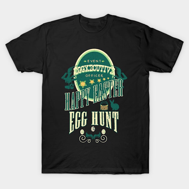 Happy Easter Egg Hunt Vintage EGGXECUTIVE RC05 T-Shirt by HCreatives